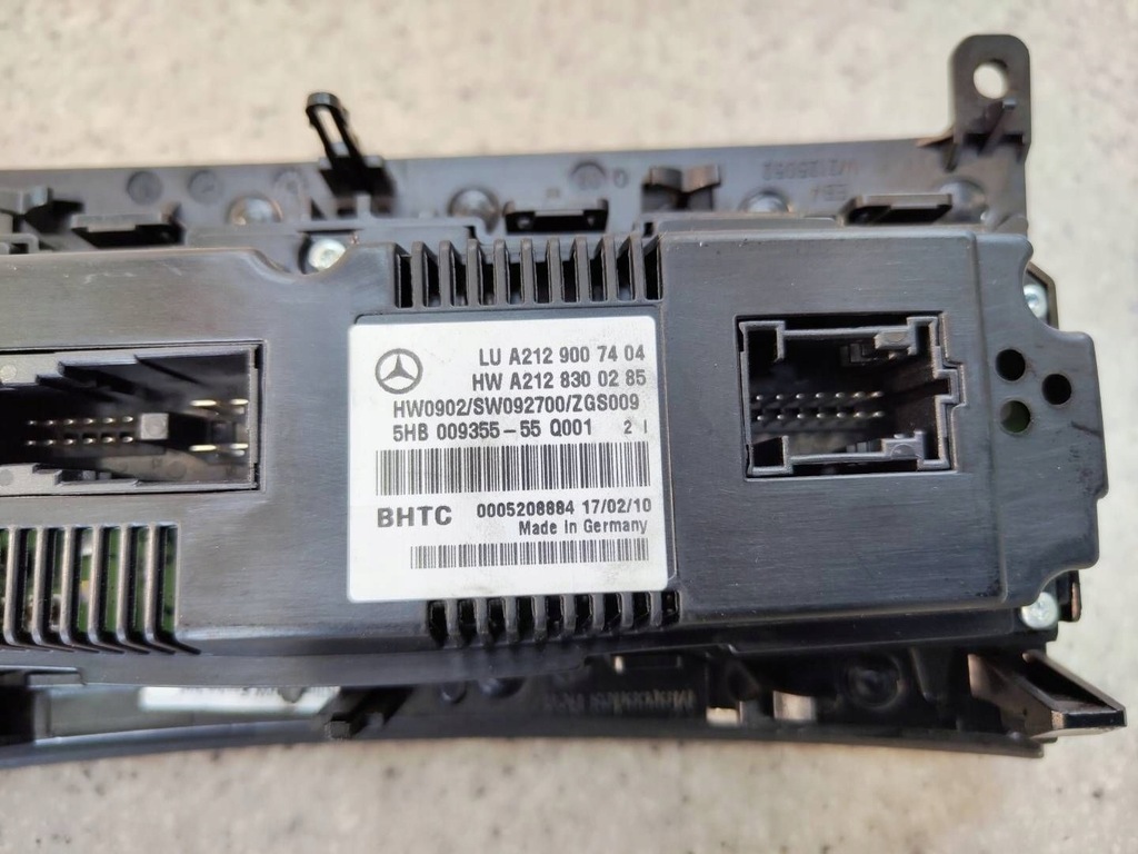 фото №5, Панель обдув кондиціонера блок керування обдув a2129007404 mercedes e w212