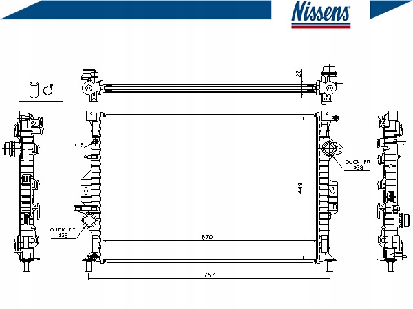 Радіатор води volvo s80 2 3.2 as Ціна