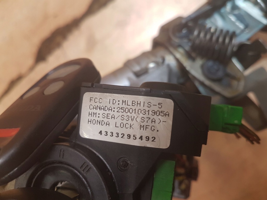 фото №3, Колонка кермова замок запалювання honda civic vii