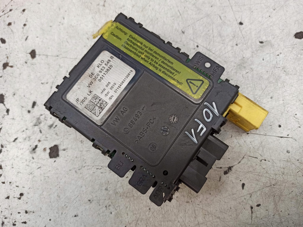 фото №11, Volkswagen passat b6 2.0 tdi датчик kąta поворота 3c0953549b