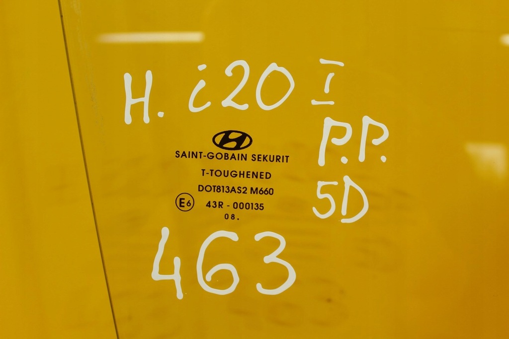 фото №8, Стекло дверь правый перед hyundai i20 i 5d