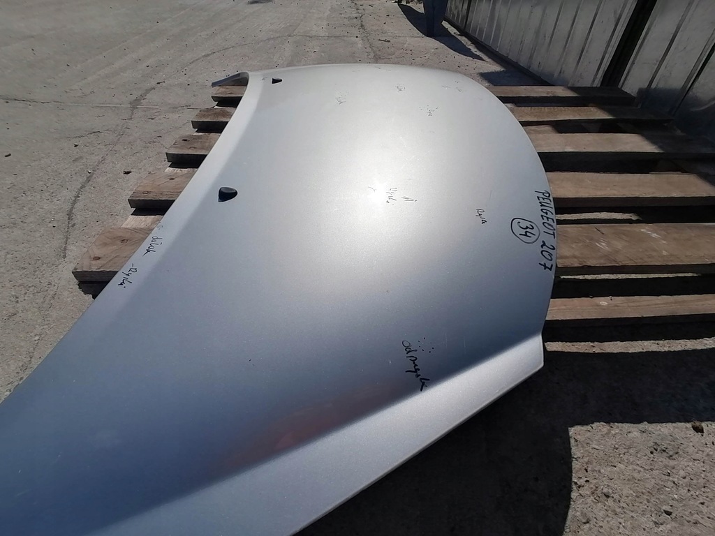фото №10, Капот двигателя peugeot 207 lift 09-12 оригинал ezrc