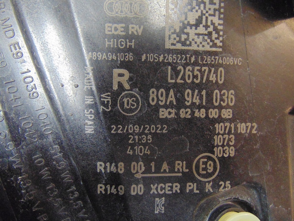 фото №15, Лампа права перед audi q4 e-tron 89a941036 europa