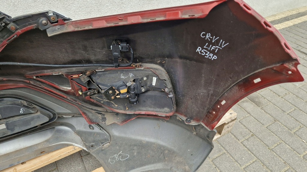 фото №11, Honda cr-v 4 iv lift 14-18 бампер перед передний kompletny датчики r539p