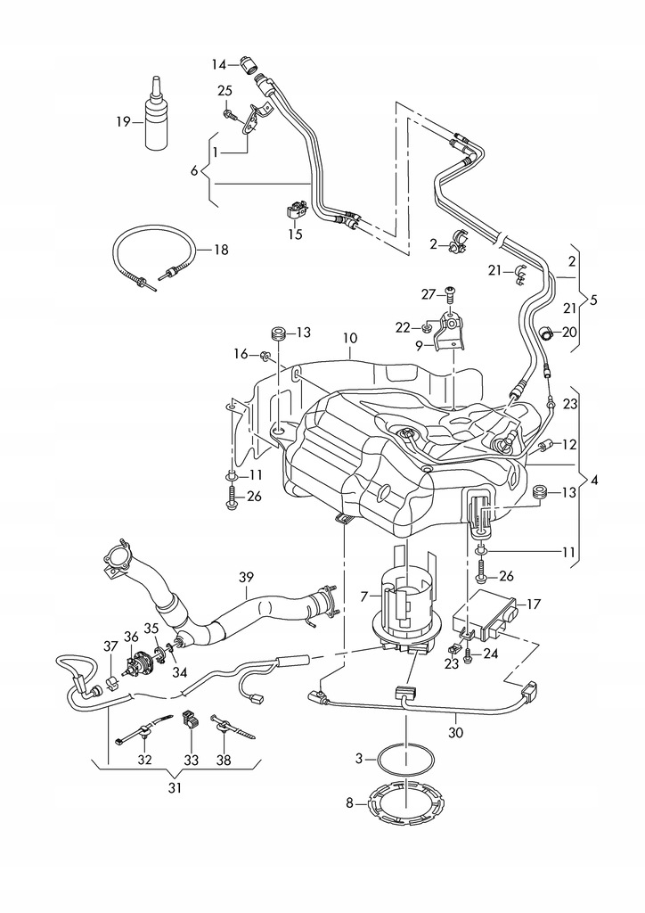 фото №14, 4g0131877 бак adblue bluemotion audi a6 c7