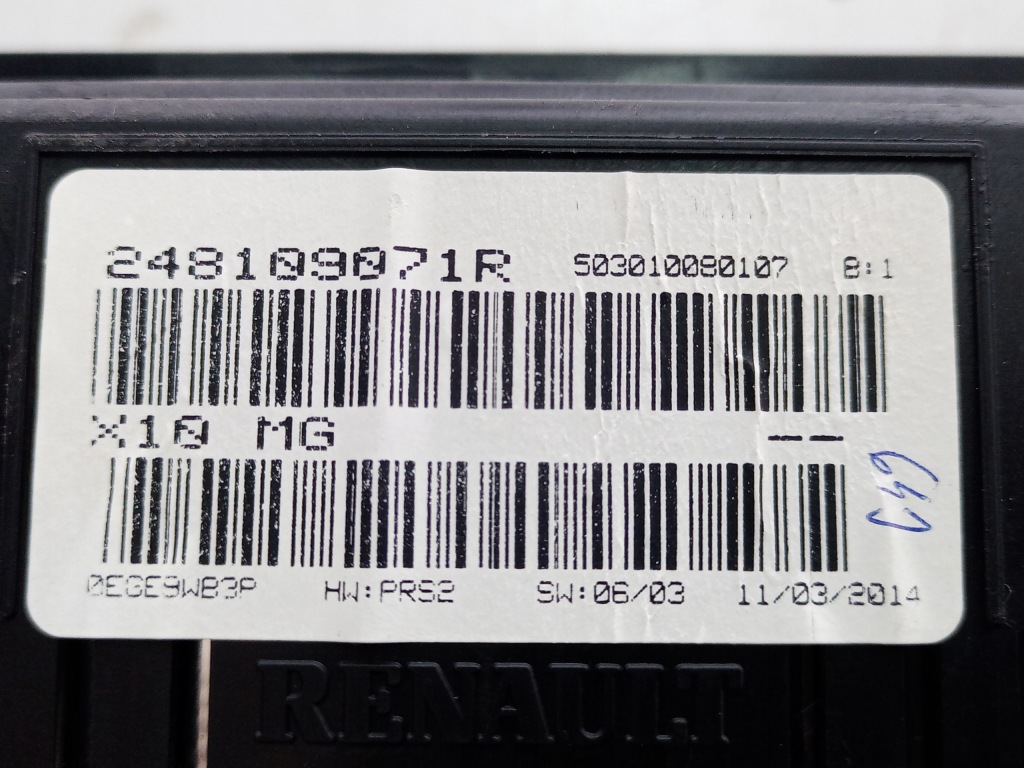 фото №3, Счетчик приборы renault zoe anglik