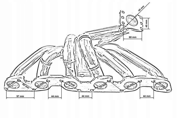 фото №4, Коллектор выпускной nissan skyline r32 r33 r34
