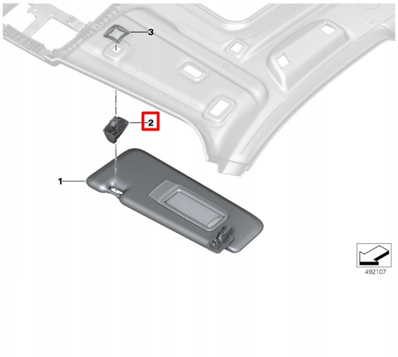 фото №12, Bmw 7 g11 sun козирок support кронштейн 51167418904
