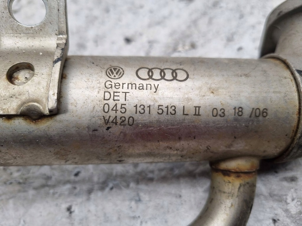 фото №6, Радиатор выхлопных газов 045131513l vw polo iv fox fabia i ibiza iii 1.4 tdi
