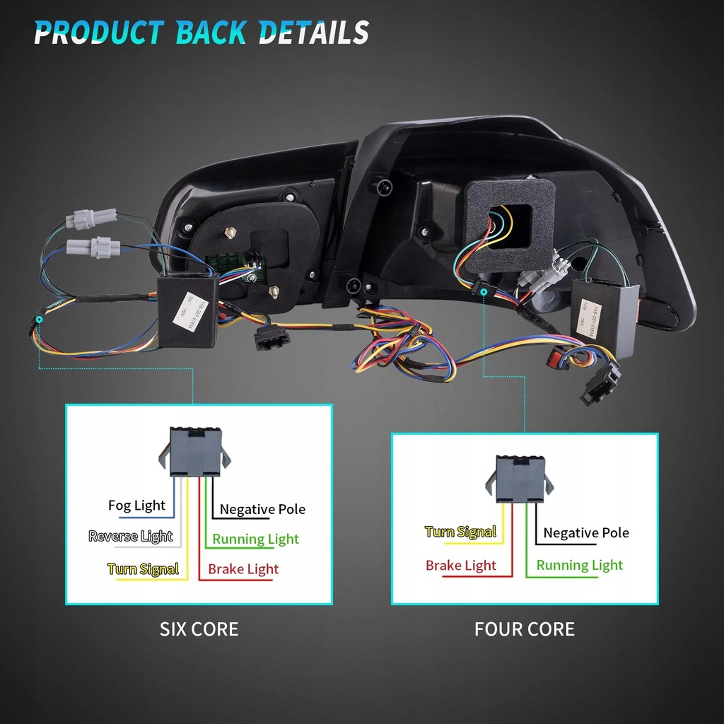 фото №14, Лампы задние kpl full led neon oled тюнинг black vw golf vi 6 5k0 2008-2013