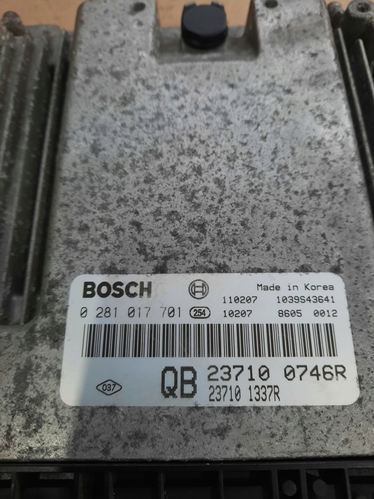фото №4, Бортовой компьютер блок управления двигателя renault koleos i 2.0dci 0281017701 237100746r