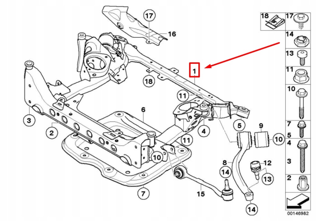 фото №8, Bmw 3 e90 кронштейн передньої osi 6776763 31116776763 оригінальний