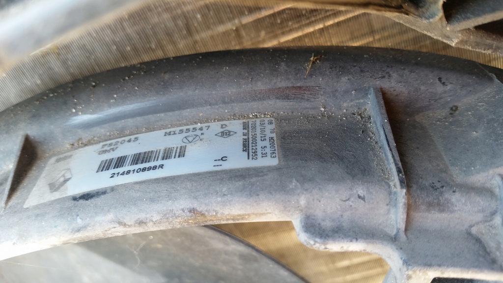 фото №6, Вентилятор pas передній renault scenic iii 3