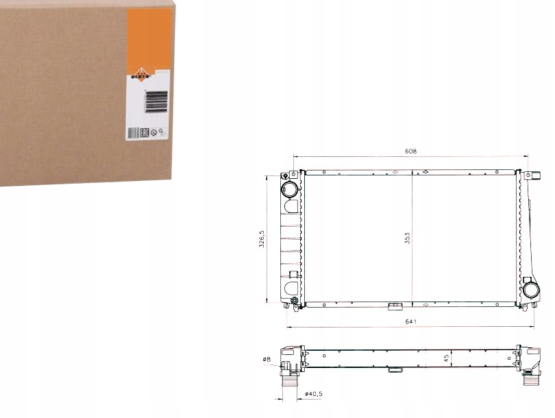 Купити Радіатор bmw e36 318tds 95-