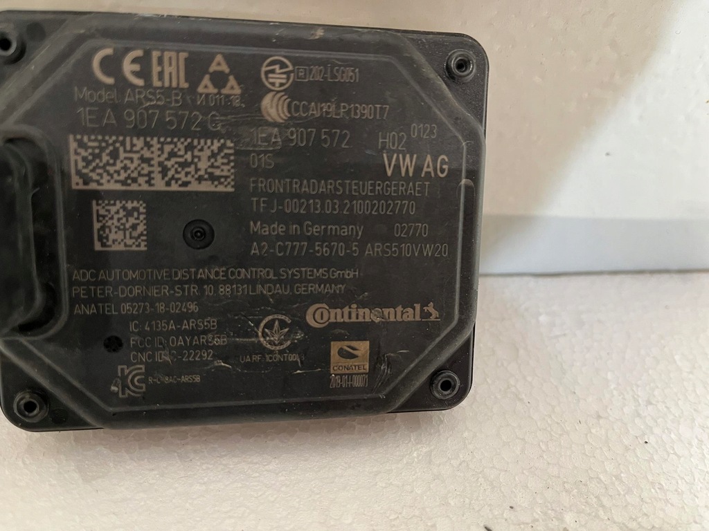 фото №5, Радар distronic acc skoda enyaq 1ea907572g