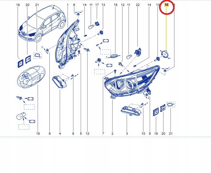 фото №7, Заглушка лампи фара clio iv megane iii dacia duster i ii оригінал