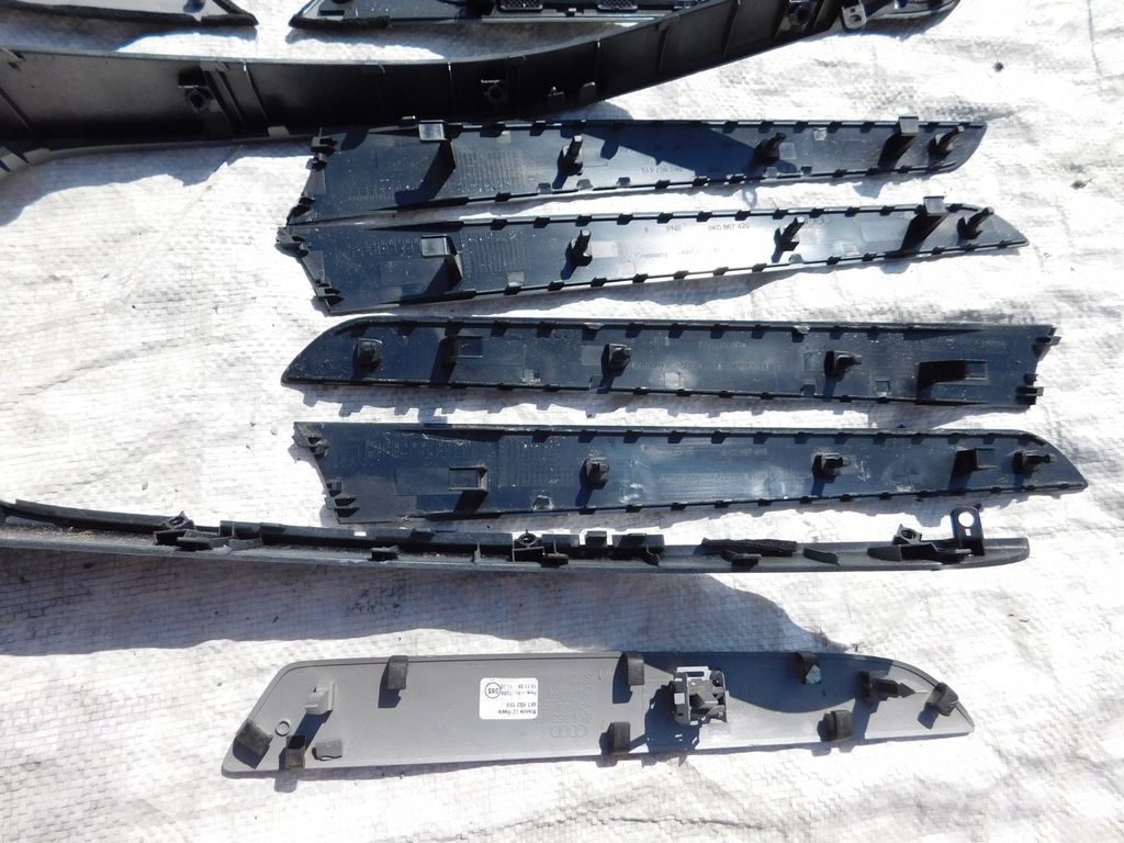 фото №7, A4 b8 декори накладки декоративні рамка спідометра navi двері тунель 8 елементів eu