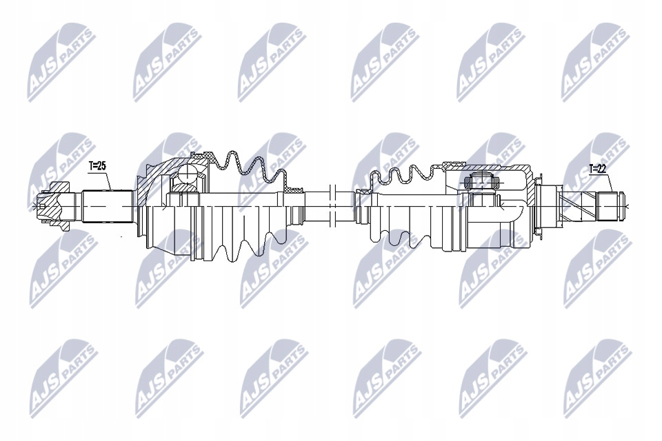 Npw-pl-099 nty привідний вал привідна opel corsa e 1.3cdti Ціна