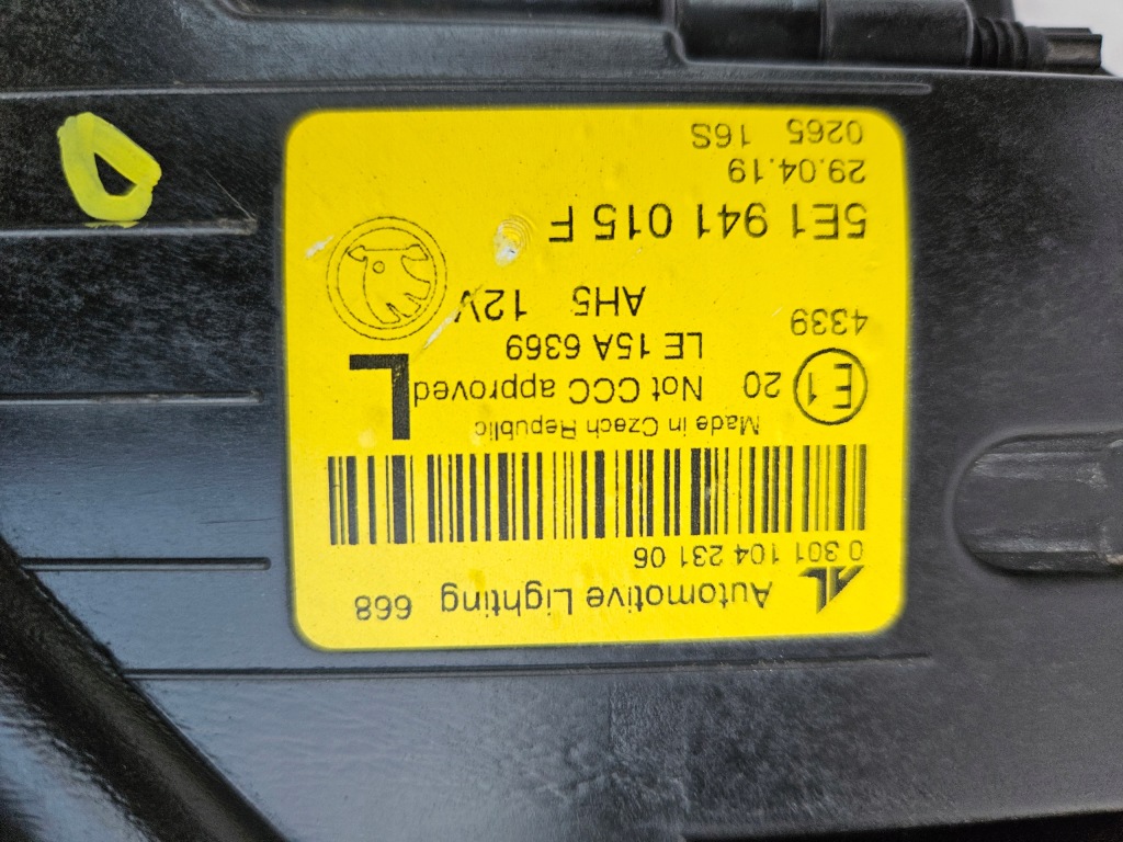 Skoda octavia 5e1 рестайлінг  фара full led ліва bdb Недорого