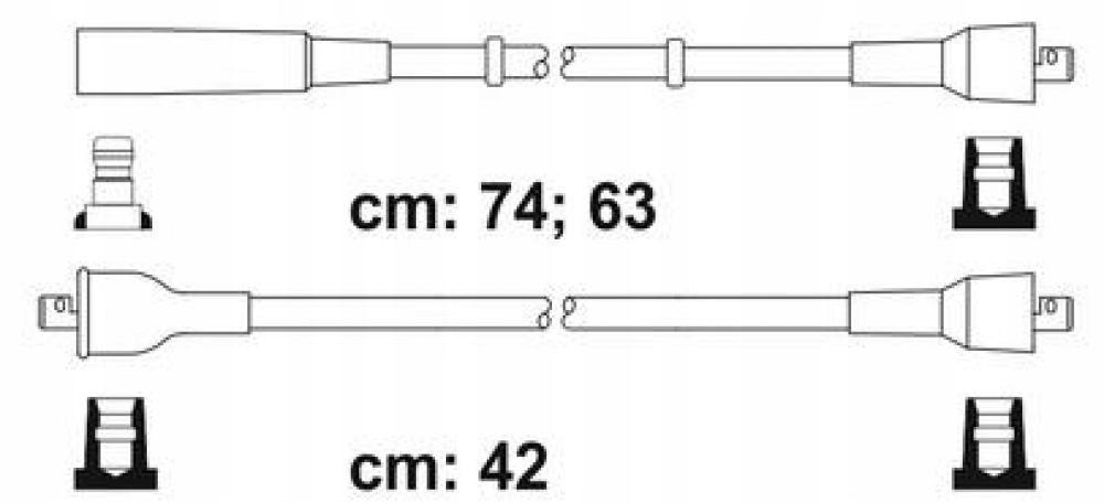 фото №6, Дроти кабелі запалювання свічки запалювання трамблерна кришка fiat 126p std lq4