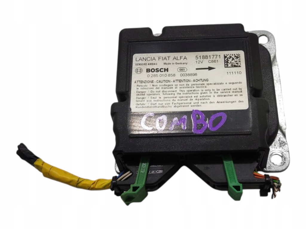 фото №1, Датчик модуль блок управления подушек подушка безопасности combo d doblo ii 2010-2015 51881771