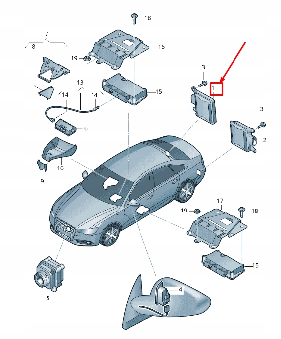 фото №1, Audi rs7 sportback 4g lane change assist керування unit 4g0907566m