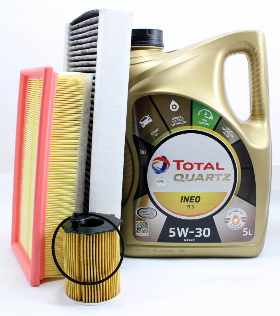 фото №1, Фильтры +масло total5w30 5l citroen c5 ii 2.0 hdi