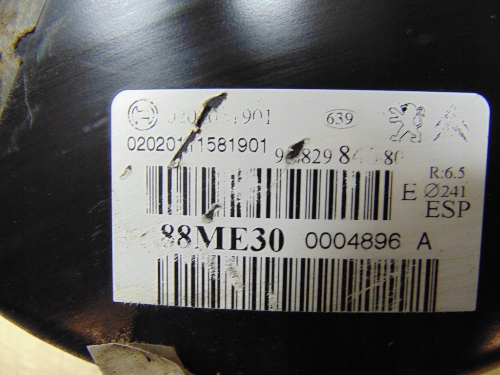 фото №7, Насос тормозная усилитель тормозов citroen c3 ii 9682984780