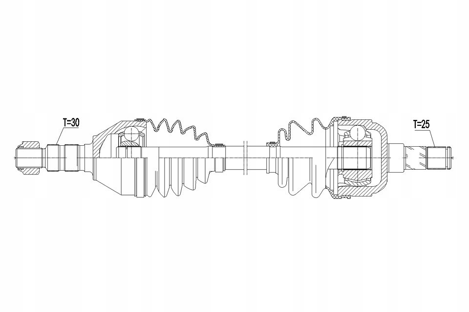 фото №2, Приводной вал приводная opel astra j 09- /левая, mtm/