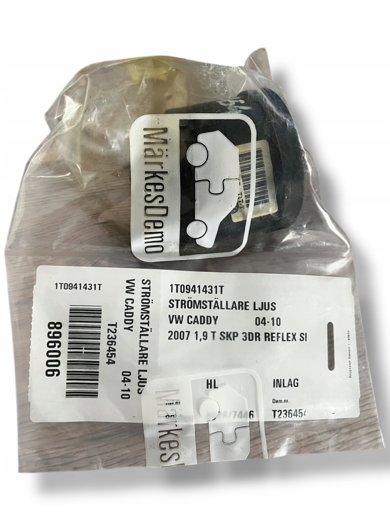 фото №1, Vw caddy перемикач світла 1t0941431t