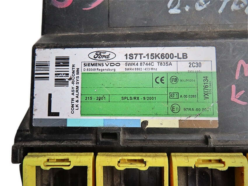 фото №1, Модуль комфорта ford оригинальный номер 1s7t-15k600lb