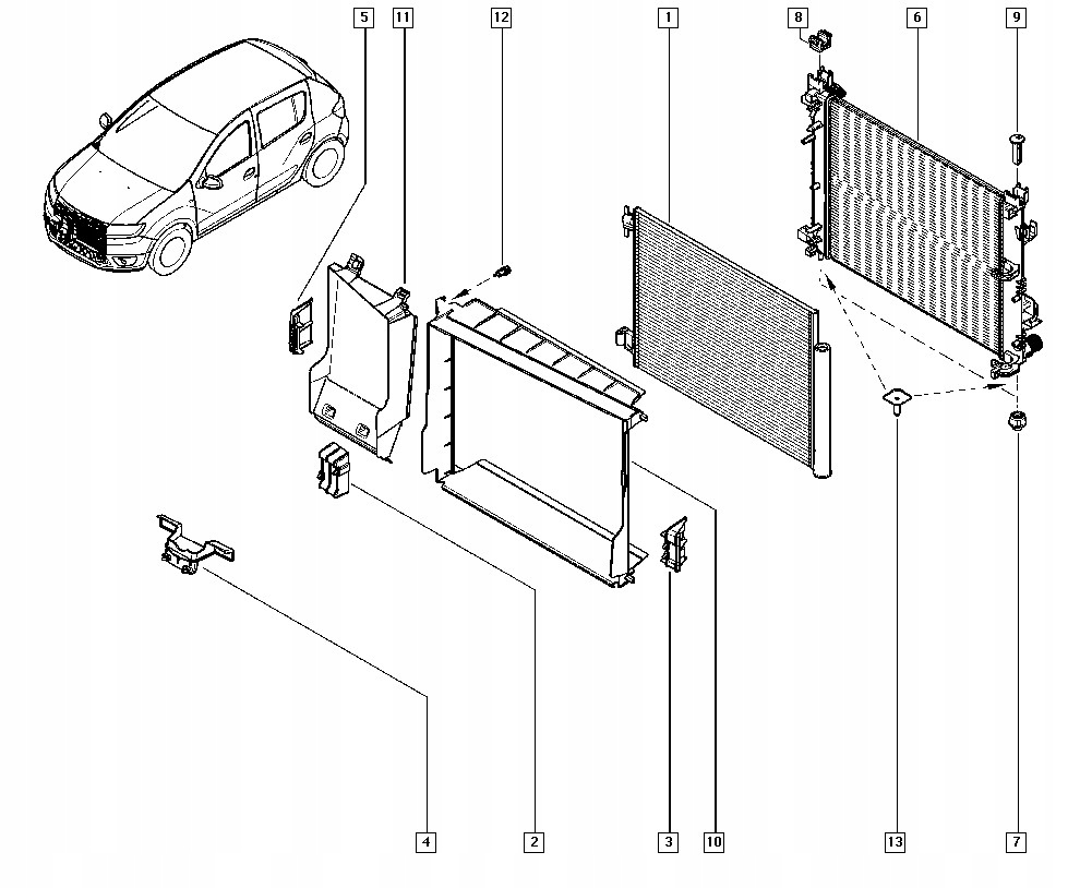 фото №4, Защита интеркулер dacia dokker lodgy оригинальный номер