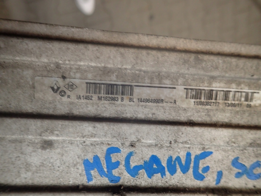 фото №3, Інтеркулер renault megane iii 3 08- scenic