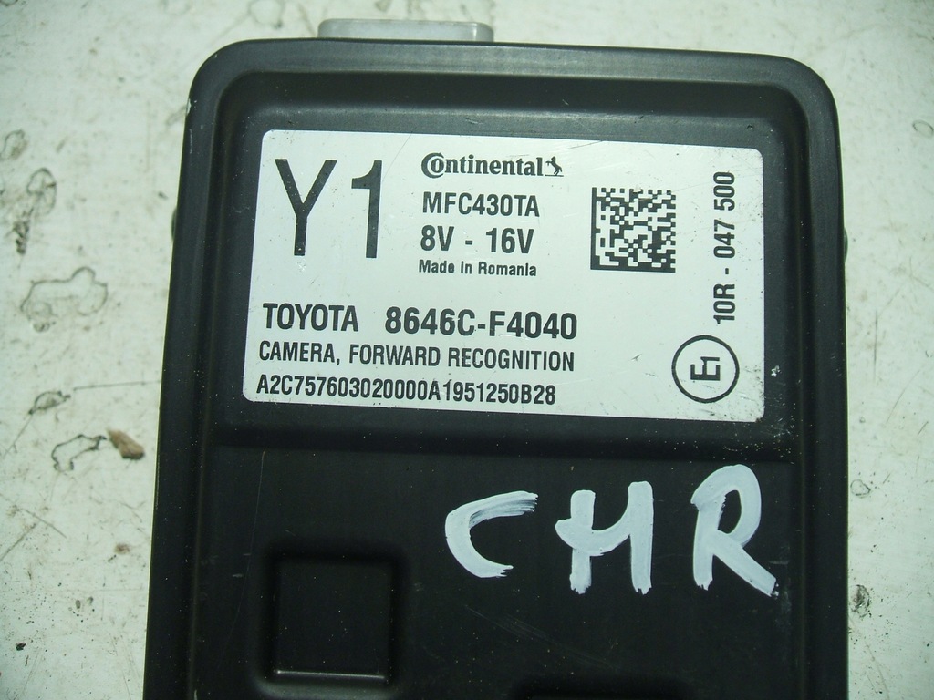 фото №3, Toyota c-hr chr модуль блок управления радар камера с стекло ассистент поперечина движения