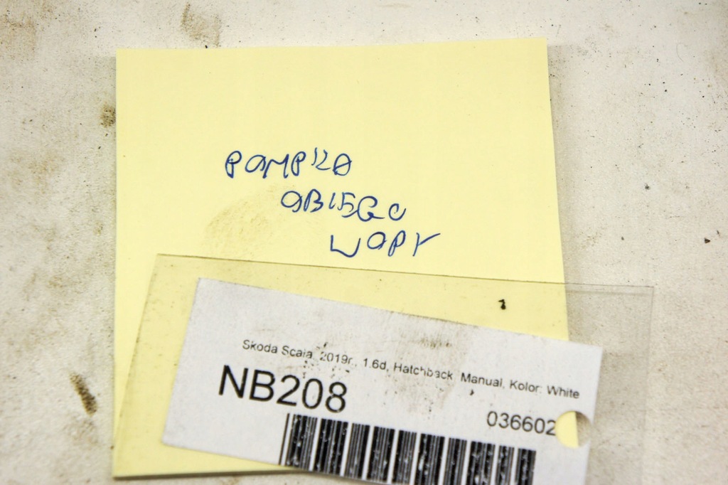 фото №6, Nb208 skoda scala 1.6d насос wody