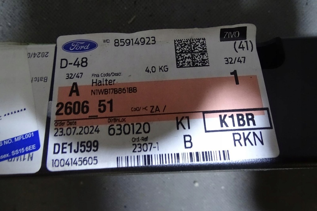 фото №10, Ford ranger балка бампер задняя n1wb-17b861-bb