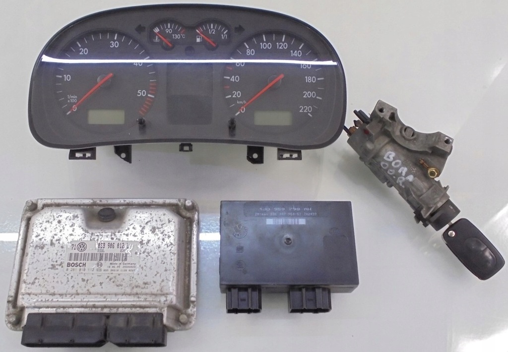фото №1, Vw bora 00 r 1.9 tdi набор стартовый блок управления