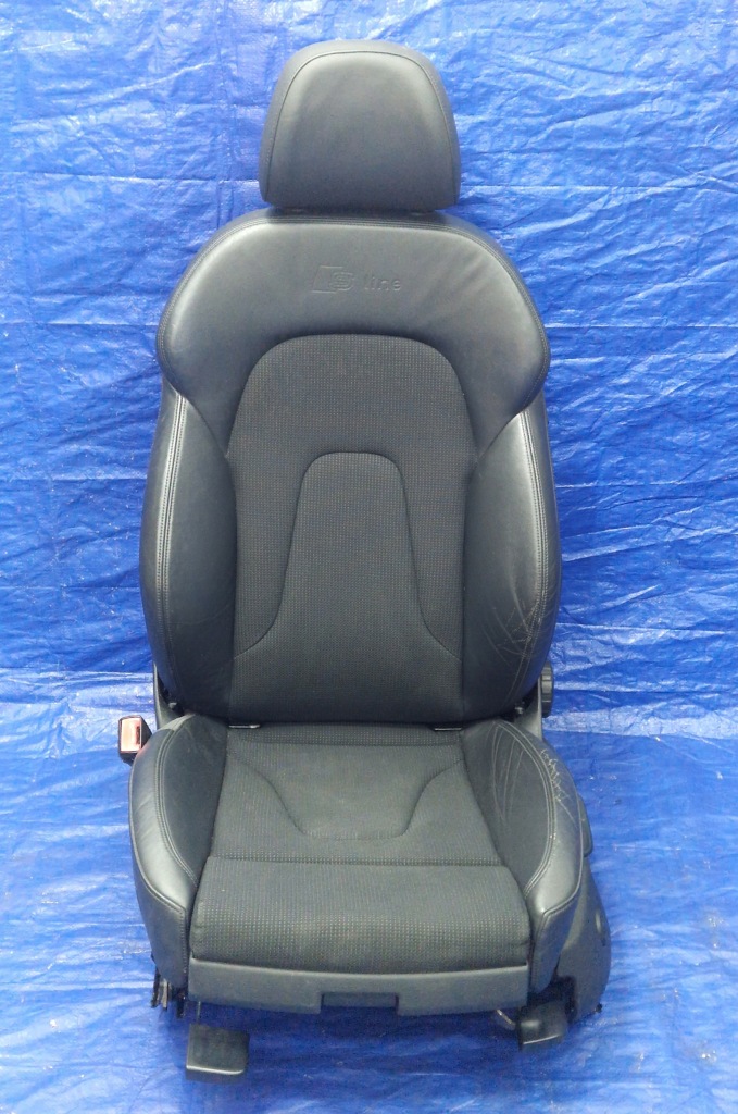 фото №8, Audi a4 b8 sedan s-line сидіння kubełkowy заднє сидіння обшивки підлокітник шкіра