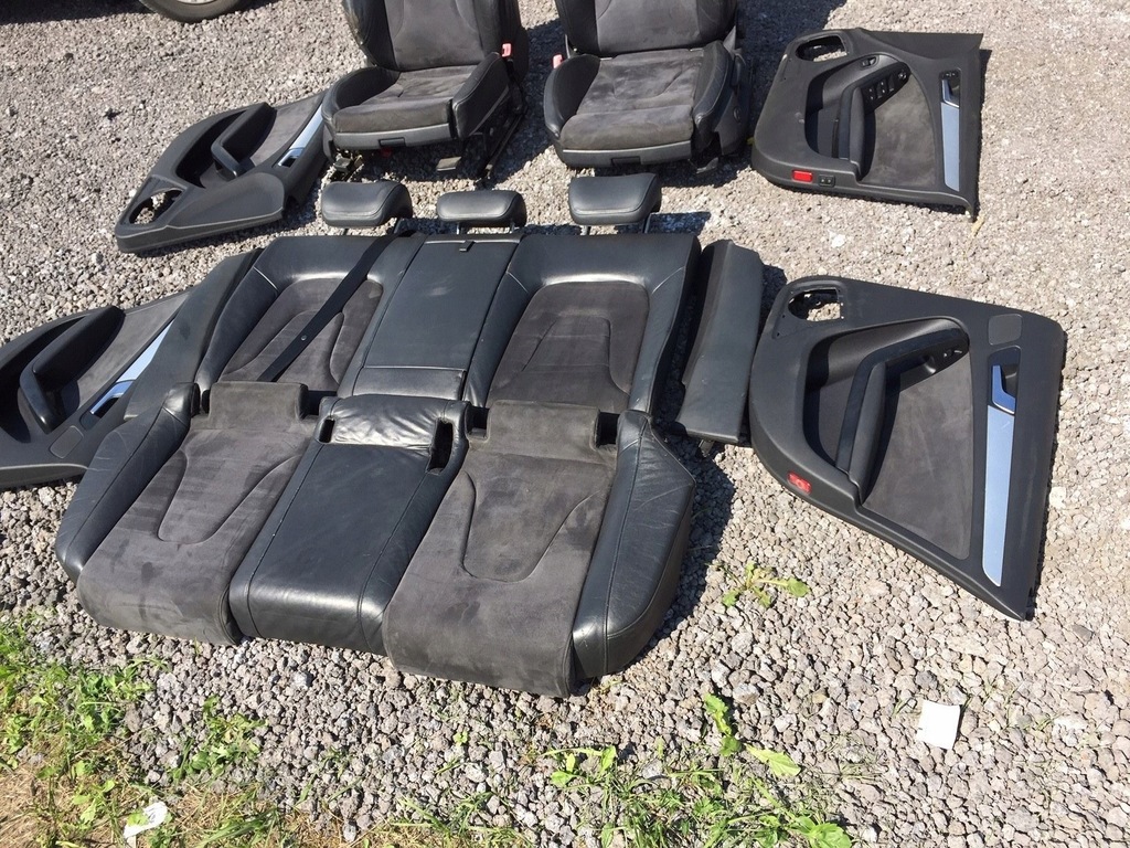 фото №9, Audi a4 b8 сиденья заднее сиденье полукожа alcantara s-line