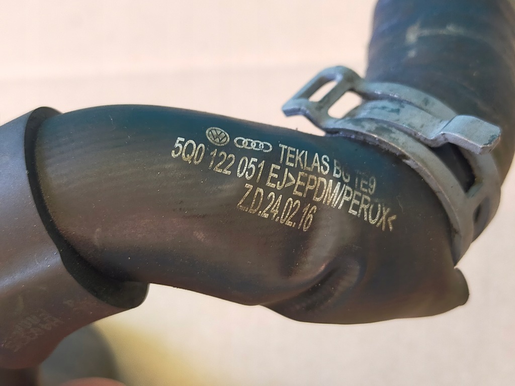 фото №8, Skoda superb 3 iii fl 2.0fsi 200kw 2020r wąż труба шланг wody 5q0122051ej