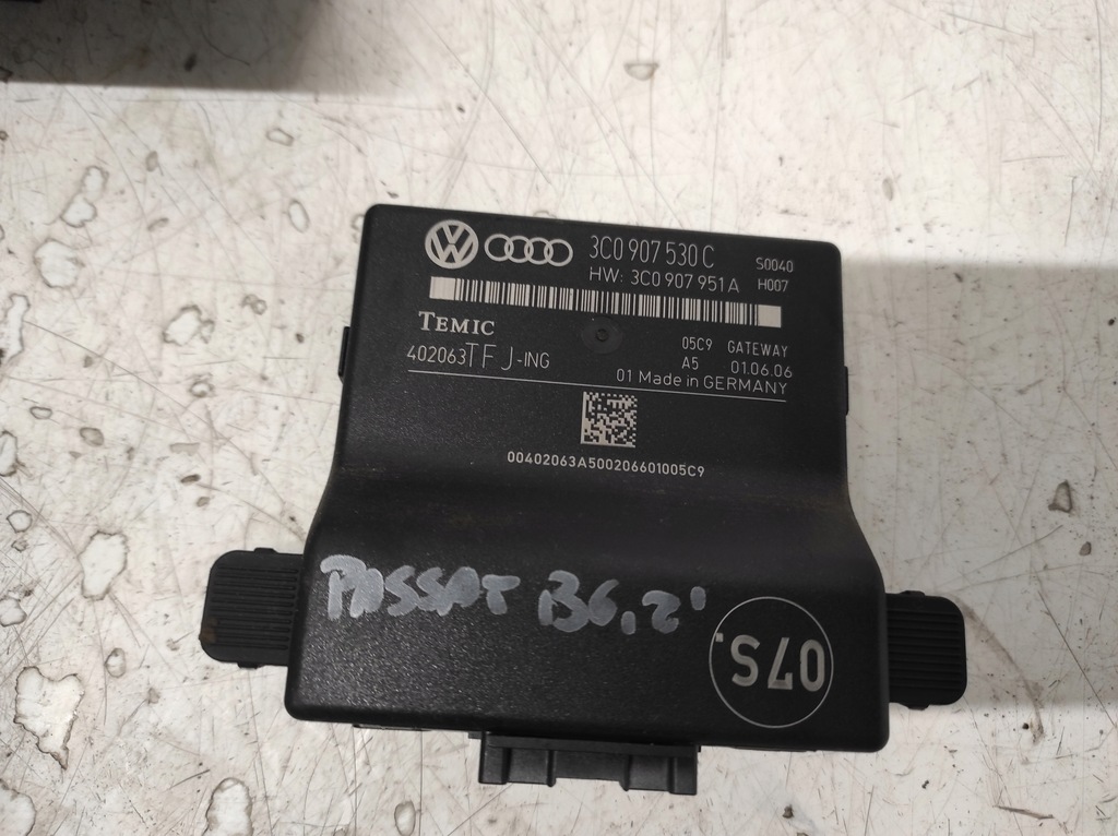 фото №6, Vw passat b6 05- 2.0tdi набор стартовый блок управления 03g906021nk