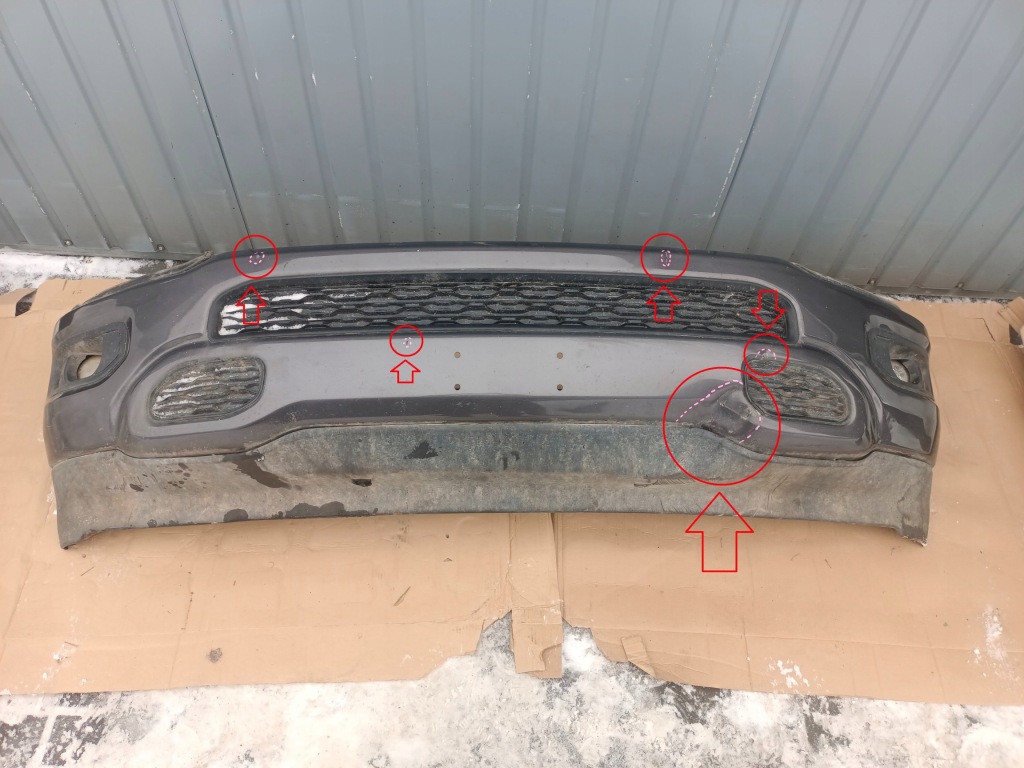 Купити Ram v 19- бампер перед pau америка