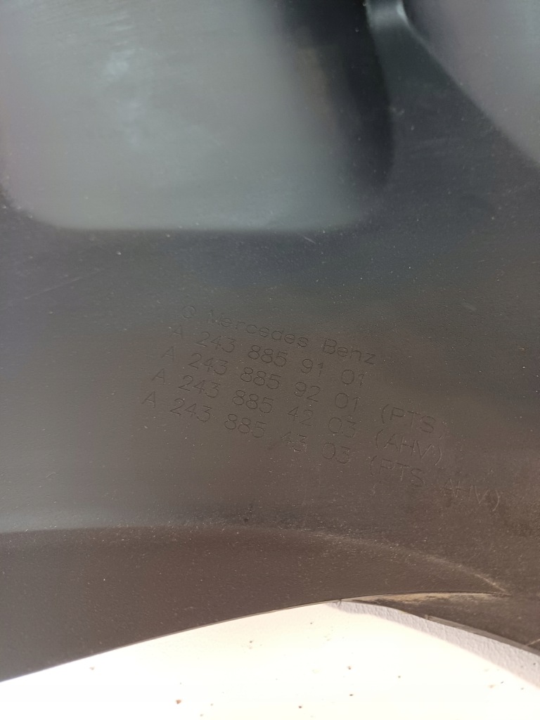 фото №13, Накладка диффузор бампера задняя mercedes-benz eqa h243 lift 23- 4pdc