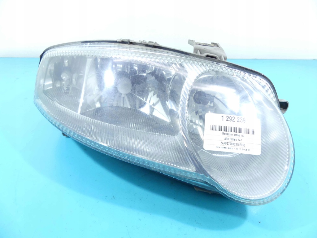 фото №2, Фара правий лампа перед alfa romeo 147 europa