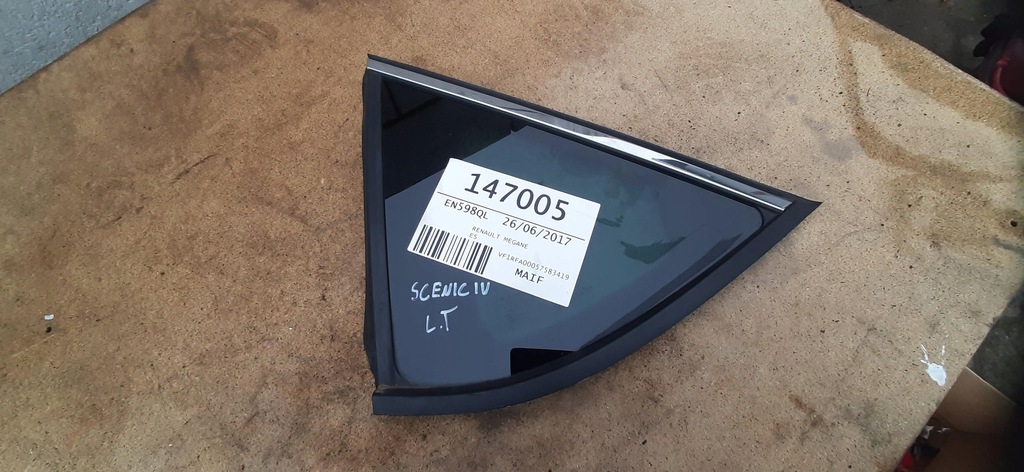фото №1, Скло кузовна лівий задня renault scenic iv 2017r