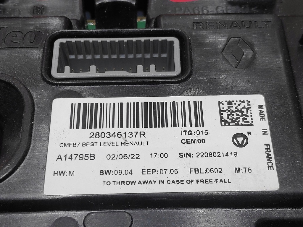 фото №7, Екран дисплей радіо навігації lcd renault clio v 280346137r