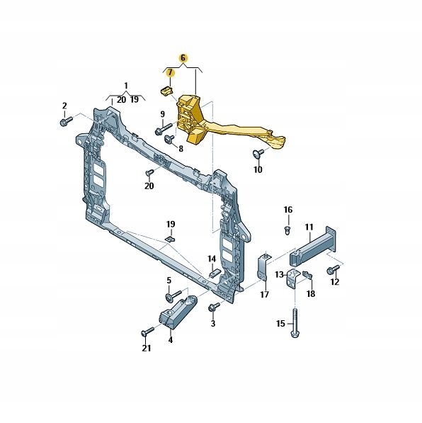 фото №1, Кронштейн кронштейн фара перед audi q8 ліва оригінал od aso