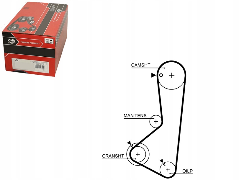 фото №1, Gates ремінь розподільного валу hyundai h-1, h-1 / starex, h1