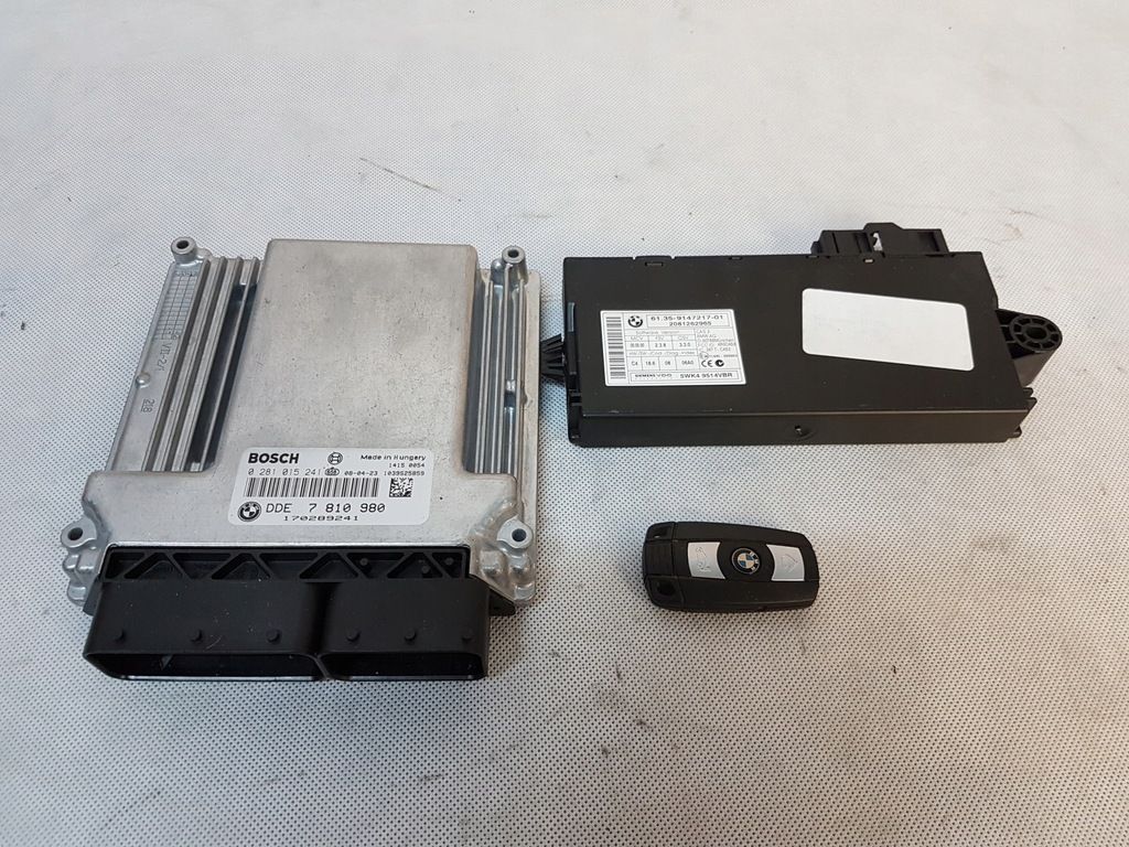 фото №5, Бортовий комп'ютер двигуна bmw e71 e70 x5 x6 7810980 0281015241 cas ключ