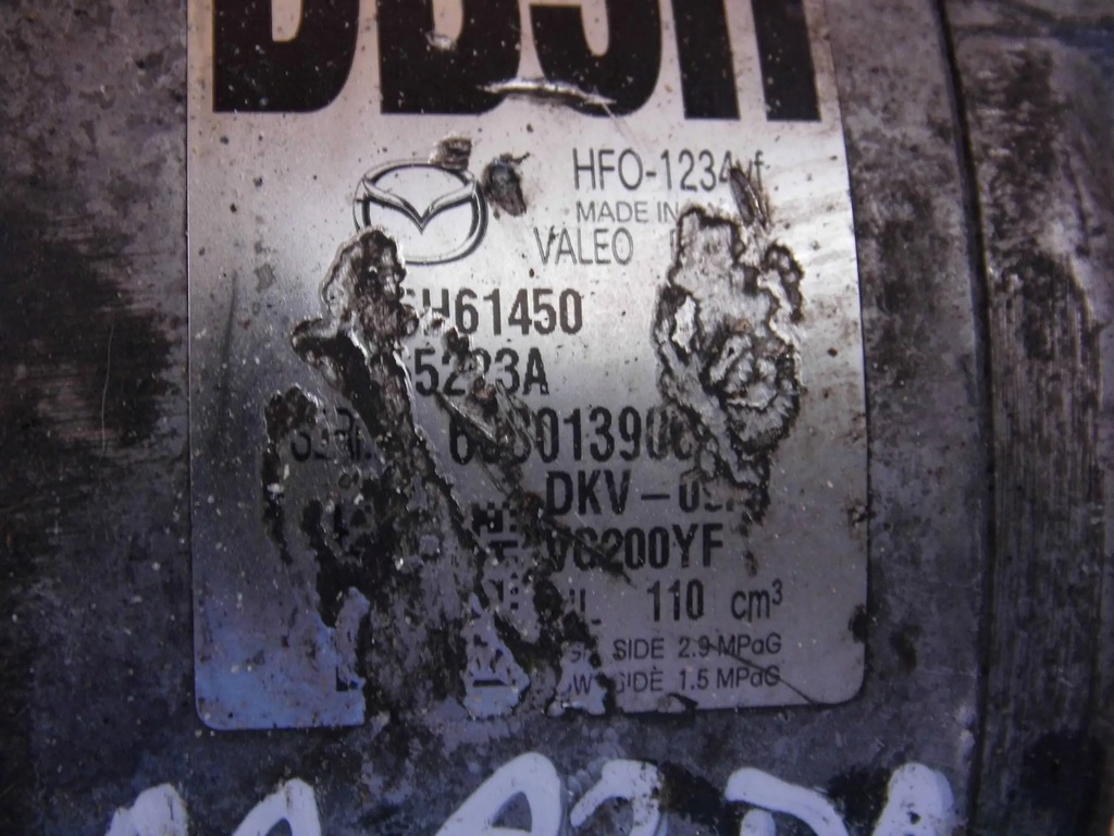 фото №6, Mazda 2 dj 2014-2018 1.5 benz компрессор кондиционера db5h61450